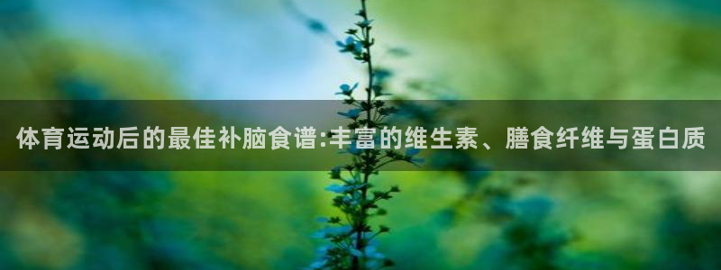喜乐在线f平台注册：体育运动后的最佳补脑食谱:丰富的维生素、膳食纤维与蛋白质