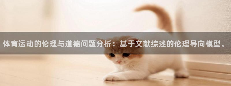 喜乐在线体育网页版入口：体育运动的伦理与道德问题分析：基于文献综述的伦理导向模型。